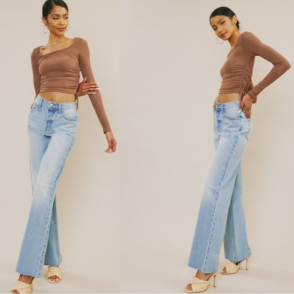 KanCan High Rise 90’s Flare Leg Jean - Picture 2 of 7